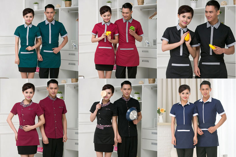 May đồng phục nhà hàng khách sạn